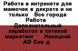 Работа в интренете для мамочек в декрете и не только - Все города Работа » Дополнительный заработок и сетевой маркетинг   . Ненецкий АО,Кия д.